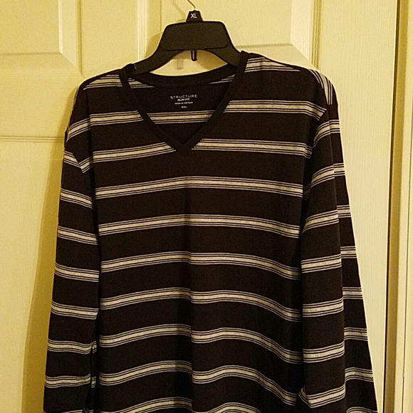 Men's Structure Slim Fit Long Sleeve Shirt - Picture 6 of 8